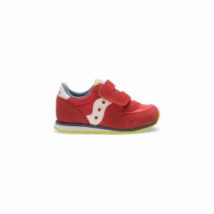 Kids' Saucony Baby Jazz Hook & Loop Sneakers Red / Blue / Light Green | SG S72519-L98