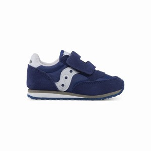 Kids' Saucony Baby Jazz Hook & Loop Sneakers Navy / White | SG S25639-Z18