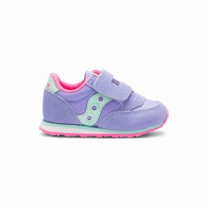 Kids' Saucony Jazz Hook & Loop Sneakers Purple | SG S18562-V17