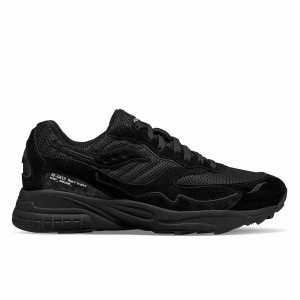 Men's Saucony 3D Grid Hurricane Event Horizon Sneakers Black | SG S60815-P26