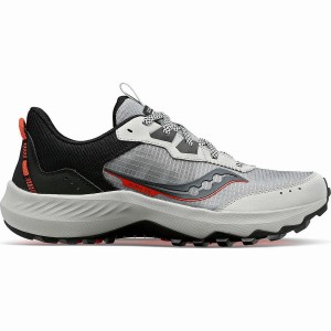 Men's Saucony Aura TR Running Shoes Grey / Black | SG S72106-T36