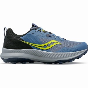 Men's Saucony Blaze TR Trail Running Shoes Blue / Black | SG S51047-B79