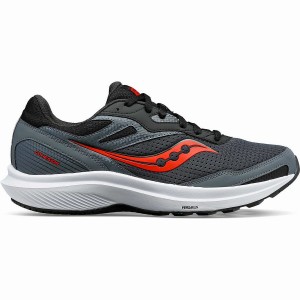 Men's Saucony Cohesion 16 Running Shoes Grey / Red Blue | SG S20974-J78