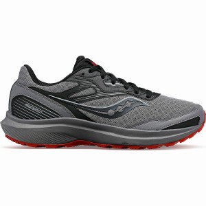 Men's Saucony Cohesion TR16 Running Shoes Grey / Burgundy | SG S80647-Y81