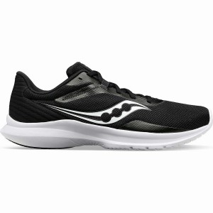 Men's Saucony Convergence Walking Shoes Black / White | SG S93267-K96