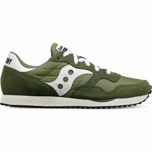 Men's Saucony DXN Trainer Sneakers Green / White | SG S93627-L96