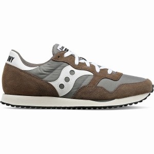 Men's Saucony DXN Trainer Sneakers Grey / White | SG S51428-J69