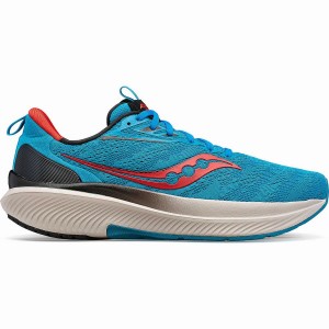 Men's Saucony Echelon 9 Running Shoes Blue | SG S37659-Z07