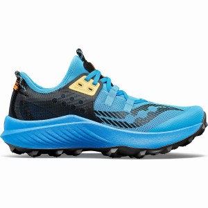 Men's Saucony El Cruce Endorphin Rift Running Shoes Blue / Black | SG S81720-Q63