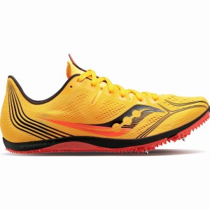 Men's Saucony Endorphin 3 Spike Track Spikes Gold / Red | SG S17504-R26