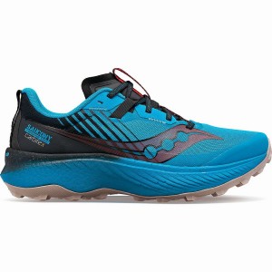 Men's Saucony Endorphin Edge Running Shoes Blue / Black | SG S24956-L84