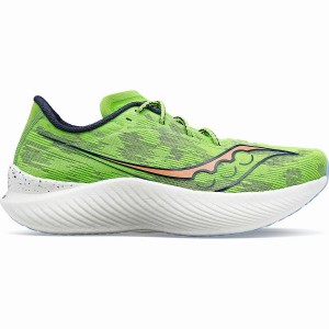 Men's Saucony Endorphin Pro 3 Running Shoes Green | SG S04261-R02