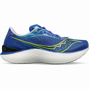 Men's Saucony Endorphin Pro 3 Running Shoes Blue / Green | SG S79612-T78