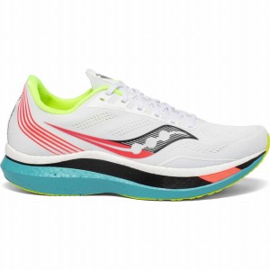 Men's Saucony Endorphin Pro Running Shoes White | SG S21753-R84