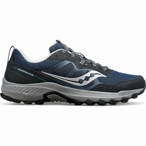 Men's Saucony Excursion TR16 Trail Running Shoes Navy / Silver | SG S02948-U63