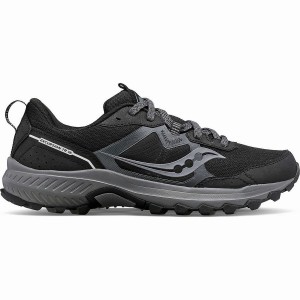 Men's Saucony Excursion TR16 Trail Running Shoes Black / Grey | SG S94067-M02