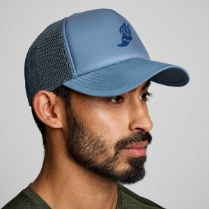 Men's Saucony Foamie Trucker Hats Blue | SG S17056-A72