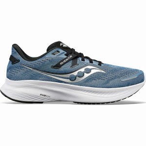 Men's Saucony Guide 16 Running Shoes Blue / Black | SG S63159-A83