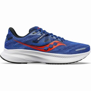 Men's Saucony Guide 16 Running Shoes Indigo / Black | SG S60742-S17