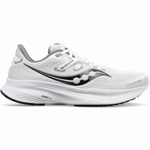 Men's Saucony Guide 16 Running Shoes White / Black | SG S80942-M16