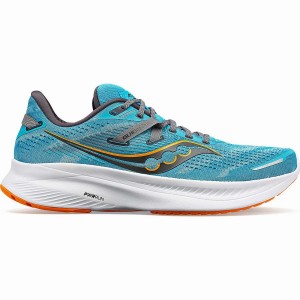 Men's Saucony Guide 16 Wide Running Shoes Blue | SG S21948-G29