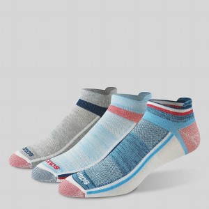 Men's Saucony Inferno Liteweight 3-Pack Socks Blue | SG S67240-H08