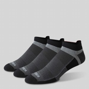 Men's Saucony Inferno Liteweight 3-Pack Socks Black | SG S87301-J81