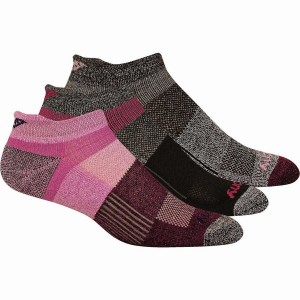 Men's Saucony Inferno No Show Tab 3-Pack Socks Pink | SG S23107-F08