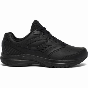 Men's Saucony Integrity Walker 3 Walking Shoes Black | SG S42396-Z30