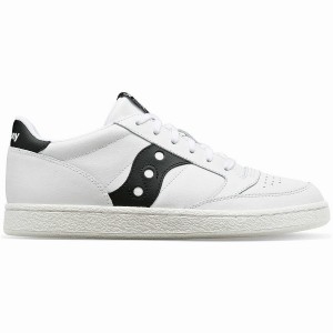 Men's Saucony Jazz Court PU Sneakers White / Black | SG S96514-E91