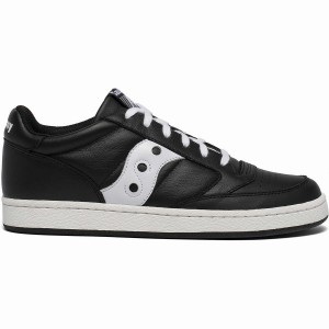 Men's Saucony Jazz Court Sneakers Black / White | SG S63542-U58