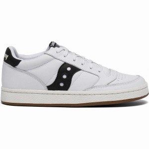 Men's Saucony Jazz Court Sneakers White / Black | SG S76319-T38