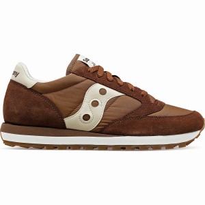 Men's Saucony Jazz Original Sneakers Brown / Cream | SG S95038-N92