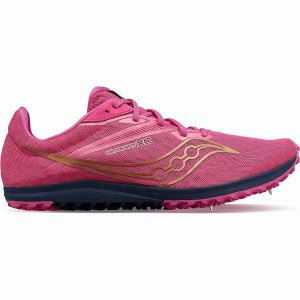 Men's Saucony Kilkenny XC9 Spike Track Spikes Pink / Navy | SG S39287-M84