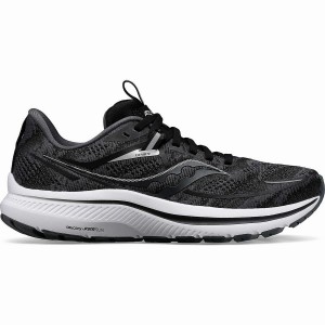 Men's Saucony Omni 21 Running Shoes Black / White | SG S20783-Q57