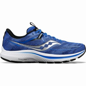 Men's Saucony Omni 21 Running Shoes Blue / Black | SG S12095-E70