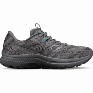 Men's Saucony Omni 21 Wide Running Shoes Grey | SG S53298-E25