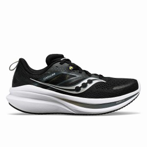 Men's Saucony Omni 22 Running Shoes Black / White | SG S49632-M07