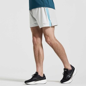 Men's Saucony Outpace 3" Shorts White | SG S97123-X46