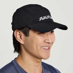 Men's Saucony Outpace Hats Black | SG S96431-C17