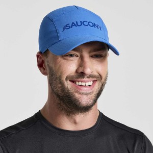 Men's Saucony Outpace Hats Blue | SG S90371-U39