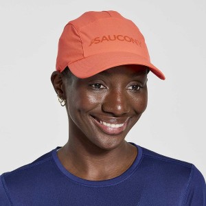 Men's Saucony Outpace Hats Red | SG S26783-Y29