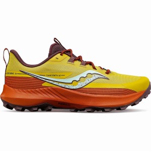 Men's Saucony Peregrine 13 Running Shoes Yellow | SG S07836-Z04