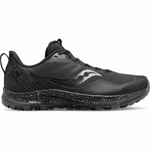 Men's Saucony Peregrine ICE+ 3 Running Shoes Black / Grey | SG S28340-P98