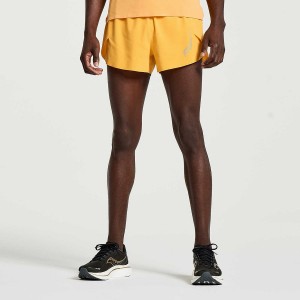 Men's Saucony Pinnacle 3" Shorts Orange | SG S32169-C14