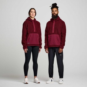 Men's Saucony Recovery Sherpa Pullover Red | SG S61598-Y50