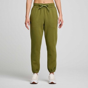 Men's Saucony Recovery Sweatpants Khaki | SG S14605-M72