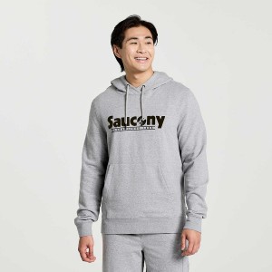 Men's Saucony Rested Hoodie Light Grey | SG S60194-K23