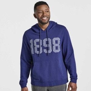 Men's Saucony Rested Hoodie Navy | SG S51083-E13