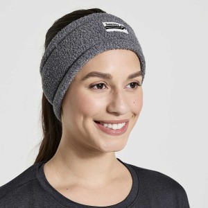 Men's Saucony Rested Sherpa Headband Black | SG S60127-J81